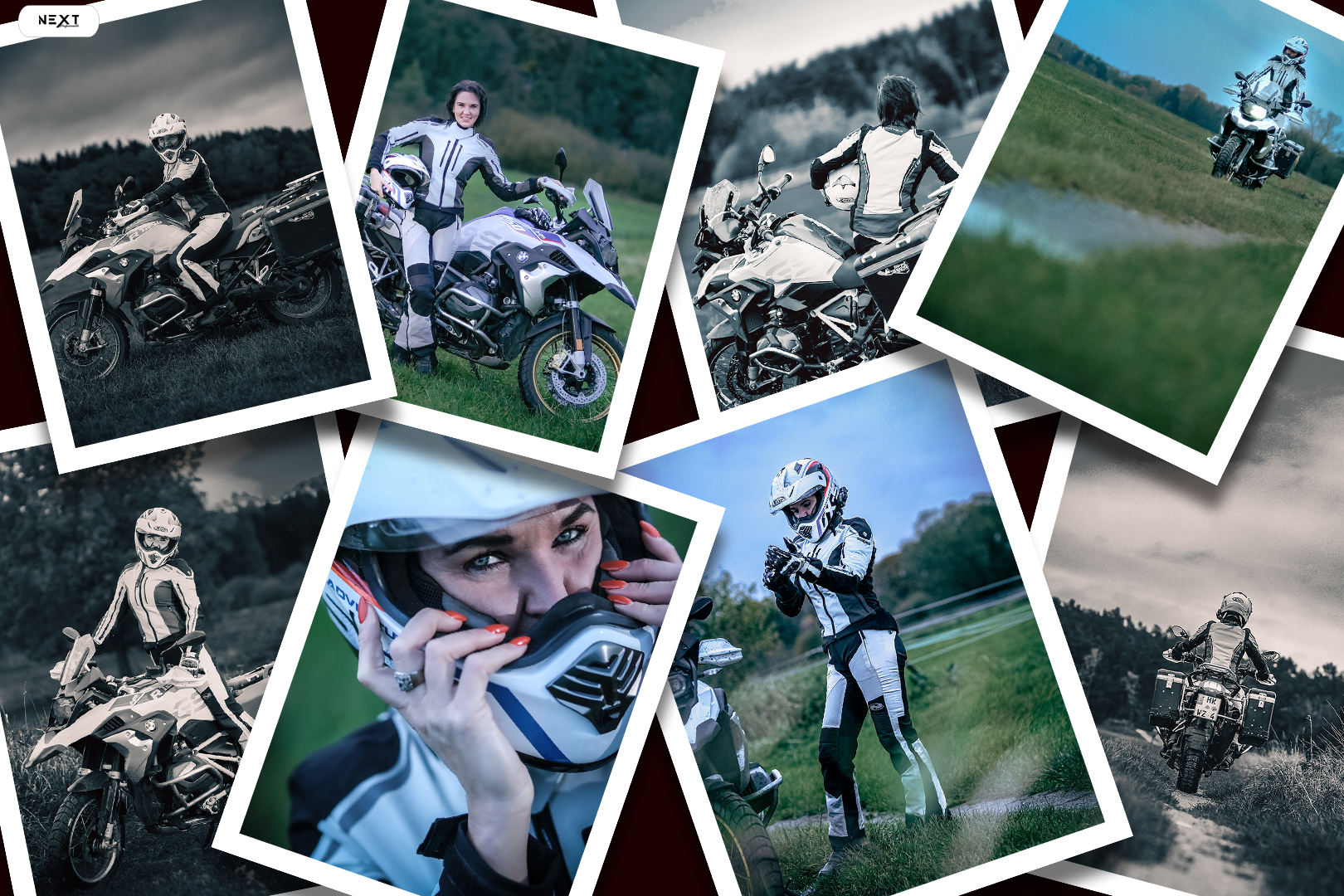 Dynamische Motocrossfotos
